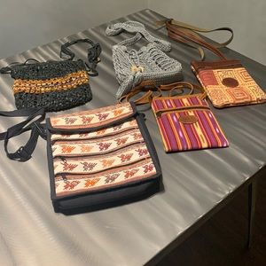 Five Central American Cross Body Purses